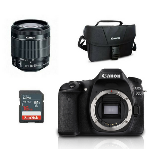 Canon 80D (Body With Lens)